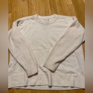 Club Monaco 100% Cashmere Sweater in Cream